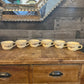 Pfaltzgraff Village pattern vintage teacups - mugs - set of 6