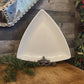 Vintage Tuxton heavy ceramic triangle plate - display tray - table centerpiece - cookie tray