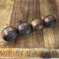 Vintage set of 4 wooden napkin rings