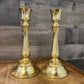 Vintage pair of brass Hallmark candlestick holders