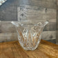 Lenox crystal Island Breeze pattern oval scallop rim bowl