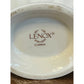 LENOX symphony oval petite scalloped rim ivory and gold sweetheart bowl