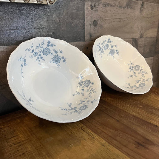 Bavarian Blue Christina Porcelain Seltmann Welden serving bowls