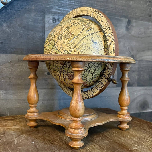 Small vintage Olde World Globe - made in Italy