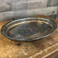 Vintage Oneida silverplated oval tray with raised rim