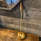 Brass wooden handle ladle