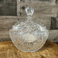 Crystal Clear Industries Dorsette oval floral candy dish with lid