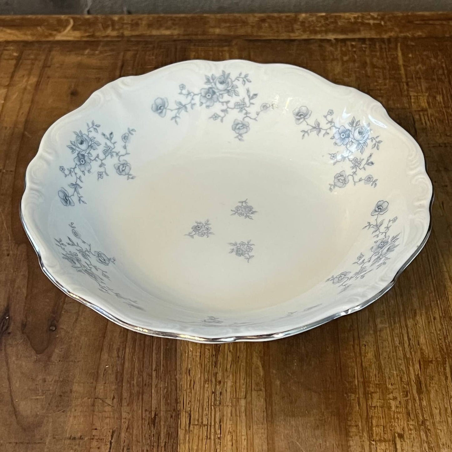 Johann Haviland Blue Garland Bavaria Germany coupe soup bowl