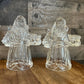 Vintage crystal Santa Clause candlestick holder - 2