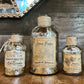 Trio of Christmas apothecary bottles - set of 3