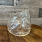 Genuine Fred unzipped clear glass hand blown bowl - vase