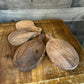 Petite wooden board serving tray set