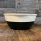 Vintage Universal Potteries Inc black and cream bowl