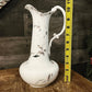 Antique Weimar Germany porcelain pitcher - ever - jug with large ornate handle - water pitcher - drink pitcher - teapot - coffee pot