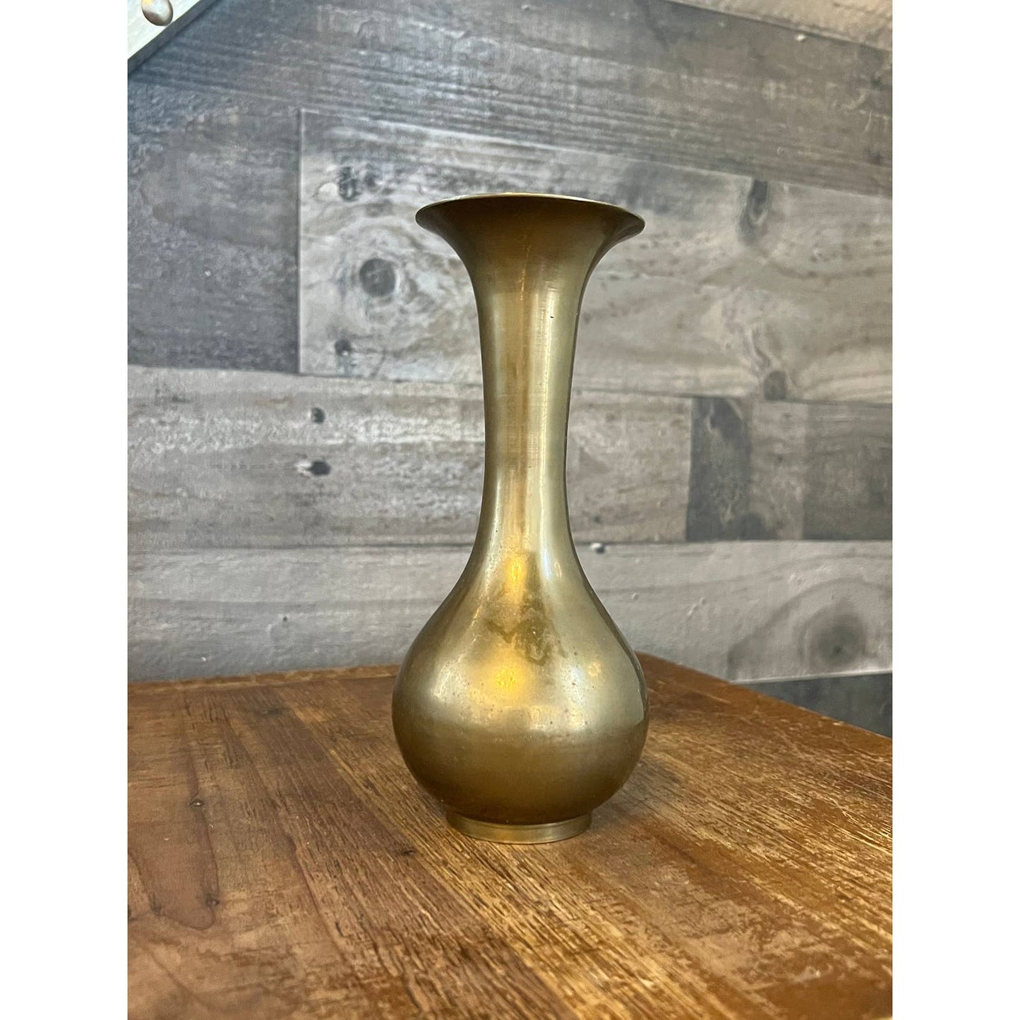 Vintage brass bud vase - made in India