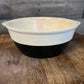 Vintage Universal Potteries Inc black and cream bowl