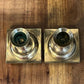 Ethan Allen solid brass candlestick holders - pair