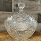 Crystal Clear Industries Dorsette oval floral candy dish with lid