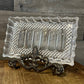 Rectangular crystal trinket tray