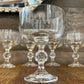 Set of 4 Bohemia crystal coupes - cocktail glasses