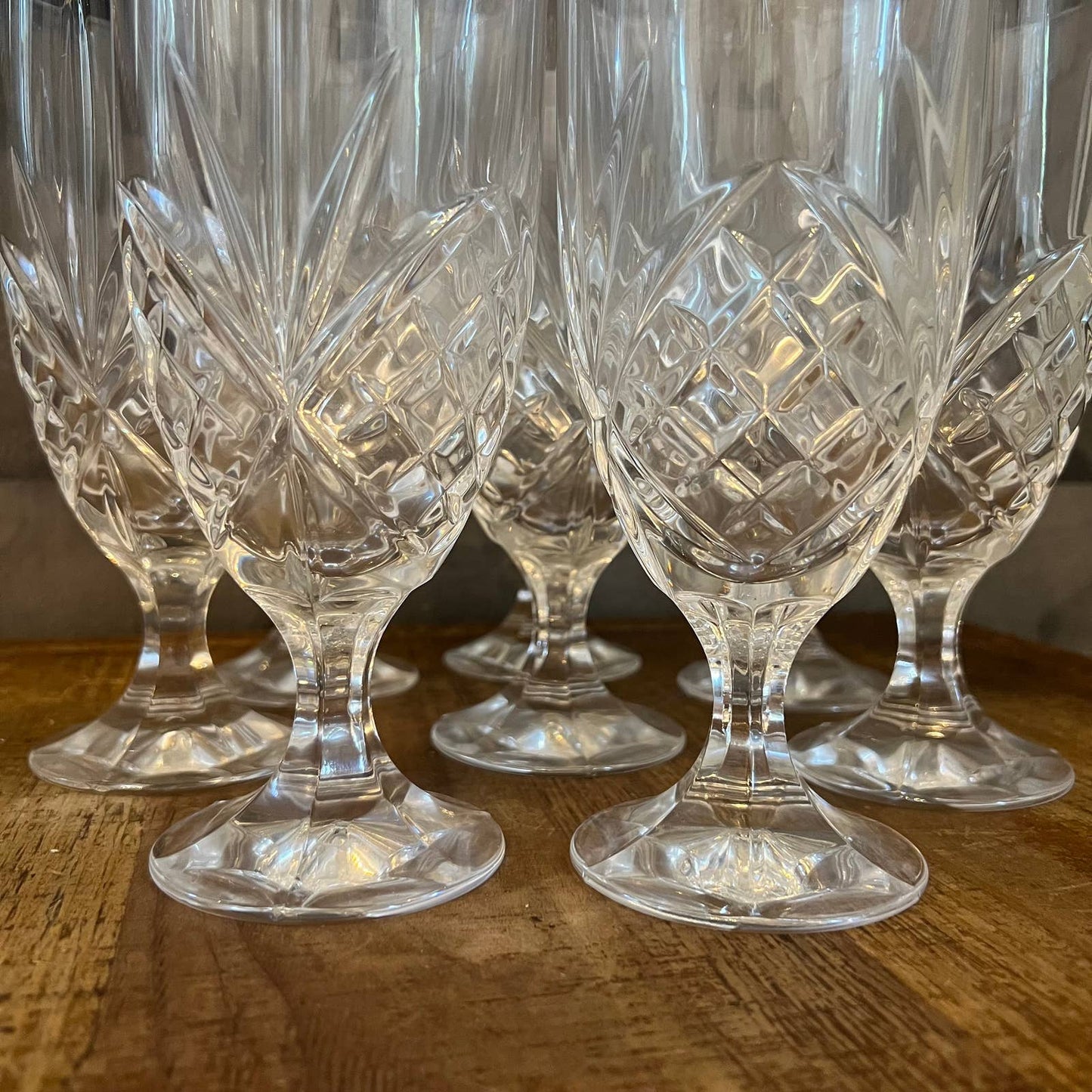 Godinger crystal Dublin pattern iced tea glasses - 2