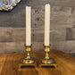 Ethan Allen solid brass candlestick holders - pair