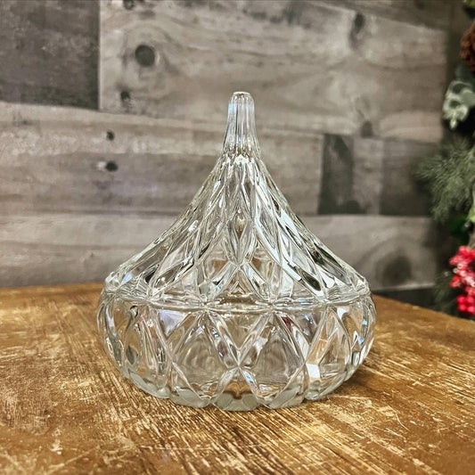 Vintage crystal candy dish - Hershey's Kiss candy dish