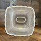 Vintage ribbed lucite tissue box cover