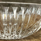 Elegant heavy clear crystal bowl - entryway dish - shelf decor - salt cellar - trinket dish - key dish - candy dish - table centerpiece