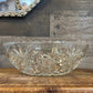 Anchor Hocking prescut clear pattern large serving bowl