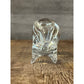 Clear glass pig figurine