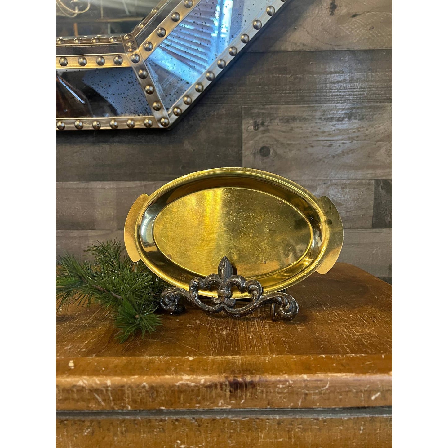 Vintage made in Italy brass tray