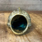 Vintage small brass fish open mouth ashtray - match holder