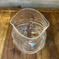 Genuine Fred unzipped clear glass hand blown bowl - vase