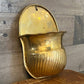 Vintage brass wall planter