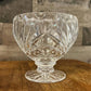 Vintage Gorham Crystal Cherrywood Clear pattern pedestal bowl