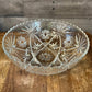 Anchor Hocking prescut clear pattern large serving bowl