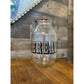 Large Vintage Clear Glass Typography Cereal Jar - Triomphe 3L Cereal Jar