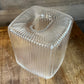 Vintage ribbed lucite tissue box cover