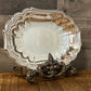 Newport Gorham silverplated scallop rim oval tray