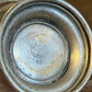 Vintage petite Academy silver on copper pedestal dish