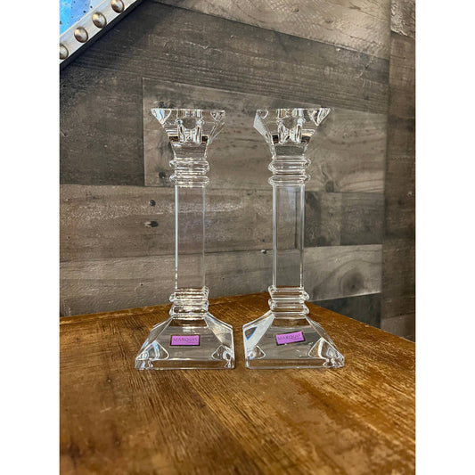 Marquis by Waterford Treviso 8” candlestick holder pair