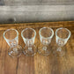 Short stem footed shot glasses - set of 4