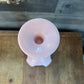 Vintage Haeger baby pink tall candlestick holder