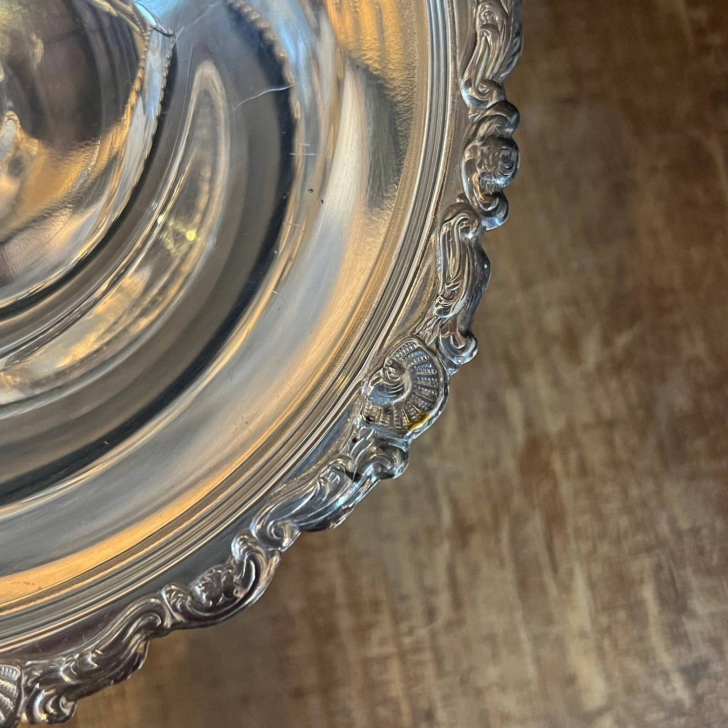Vintage Sheridan silver plated compote pedestal dish