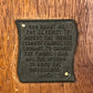 Vintage wood and brass prayer plaque