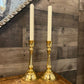 Vintage pair of brass Hallmark candlestick holders