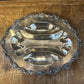 Vintage W&S Blackinton fine silver plate Chippendale compartment tri footed tray