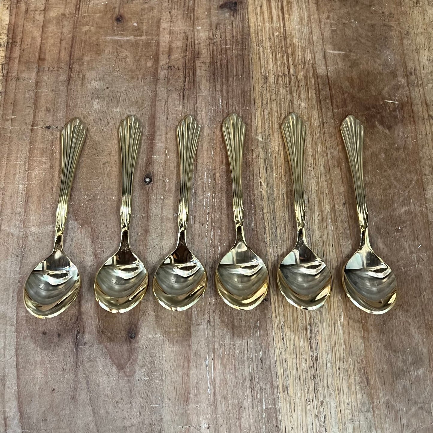 6 Century Gold Retroneu Spoons