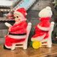 Vintage Santa and Mrs Claus Chalkware Figurines - 14 inch tall